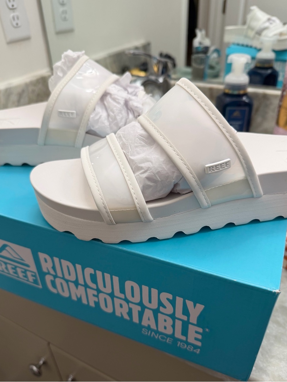 Reef Women's Vista Hi/Energy Cloud Transparent , size 9